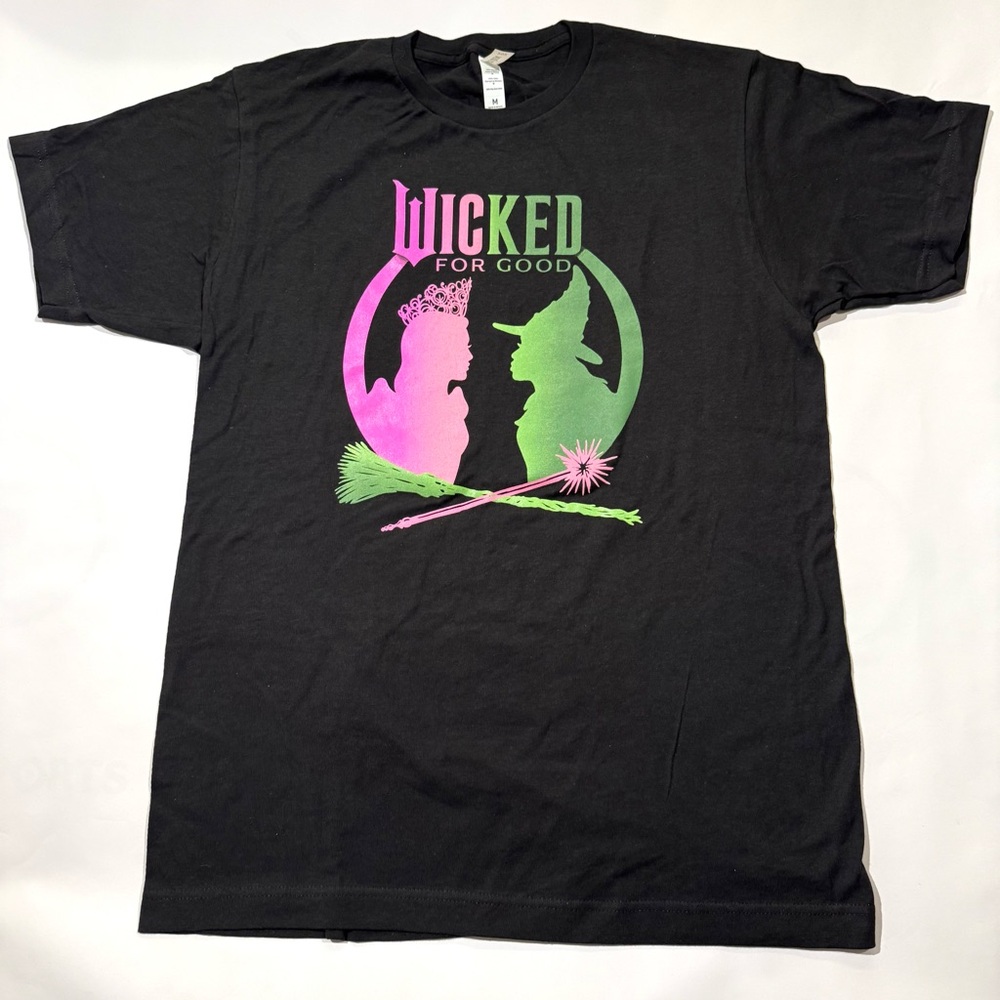 2025 Official Wicked For Good Elphaba Glinda Medium Adult T-Shirt Universal